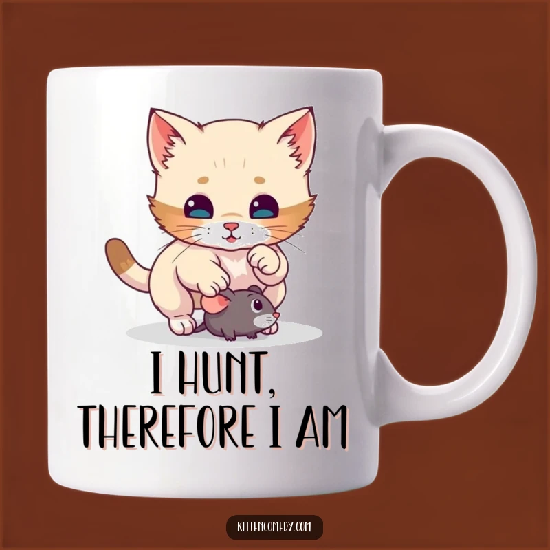 Funny Kitten Pounce Mug: A Hilarious Surprise Toy Mouse Gift for Cat Lovers