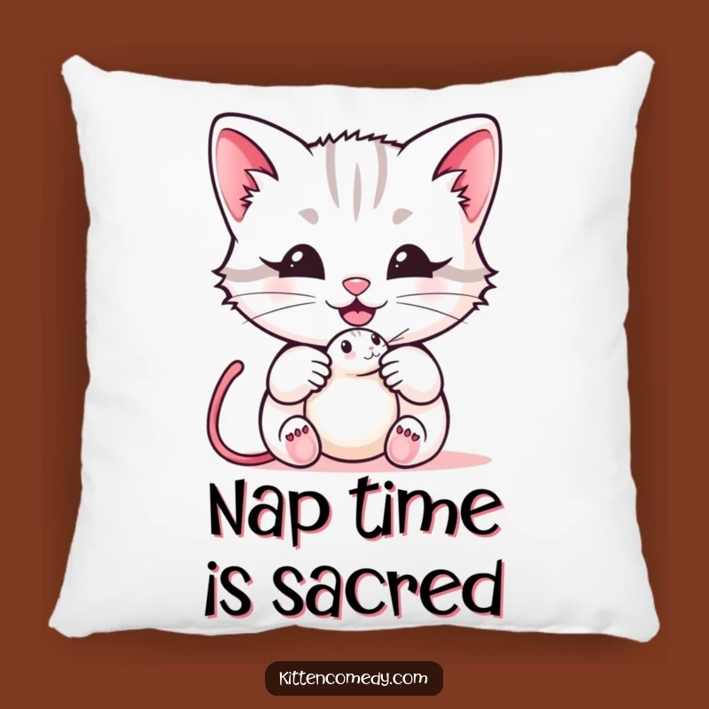 Funny Kawaii Kitten Pillow - Soft Mouse Toy Huggable Meow Cushion Gift