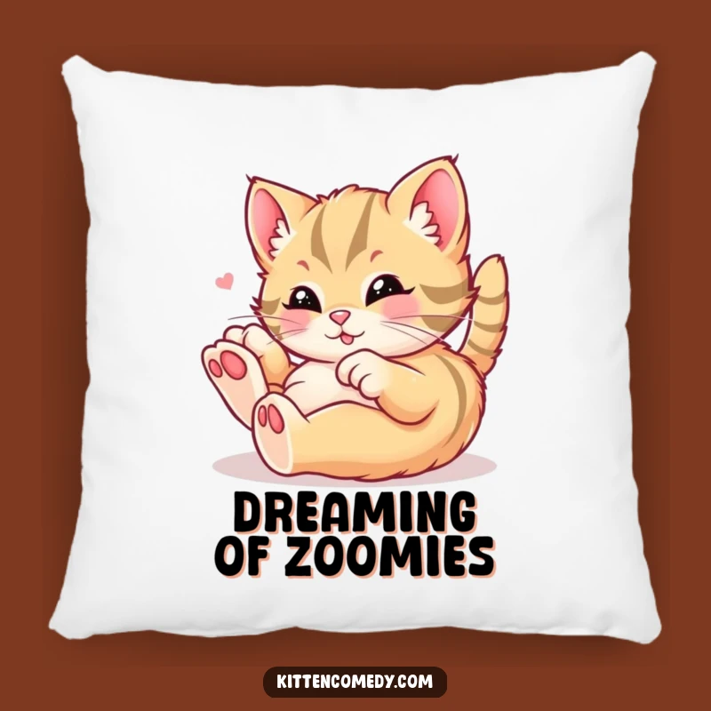Funny Kawaii Kitten Pillow - Soft Rolling Delight Couch Cushion Gift