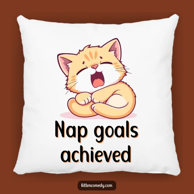 Funny Kitten Sunbeam Pillow - Soft & Humorous Comfort for Cozy Nooks