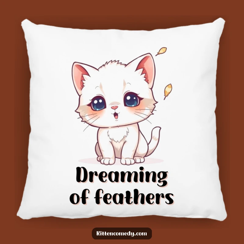 Funny Surprised Kitten Pillow: Cozy Comfort with Feline Astonishment!