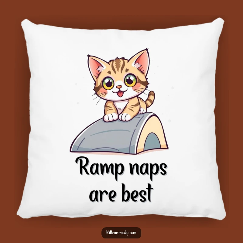 Funny Sliding Kitten Pillow - Comfy Thrills, A Cozy Gift!
