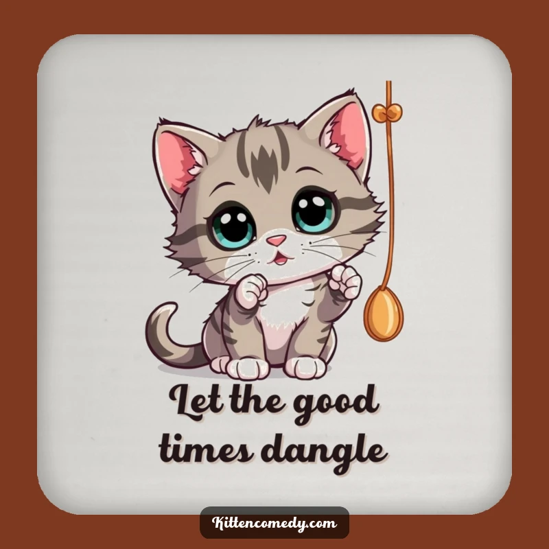 Funny Kitten String Coasters - Protect Surfaces with Curiosity