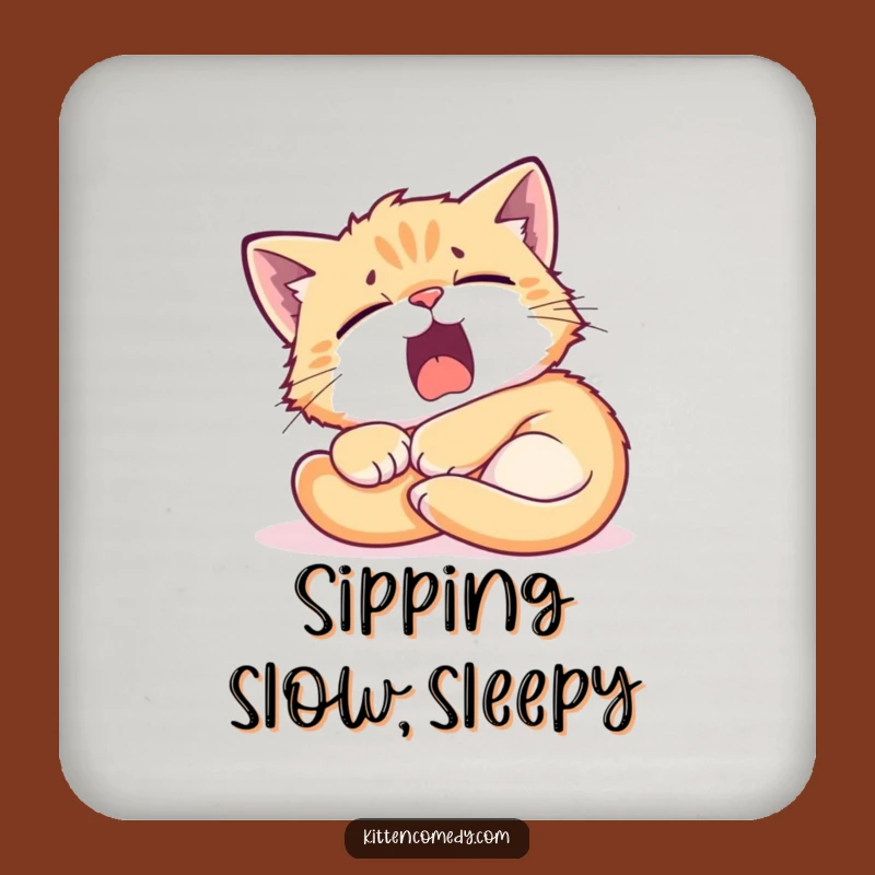 Funny Kitten Sunbeam Coasters - Set of Hilarious Protection for Cozy Homes