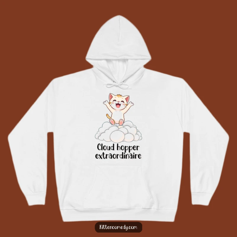 Cozy Funny Excited Kitten Hoodie for Ultimate Comfort and Delightful Fun