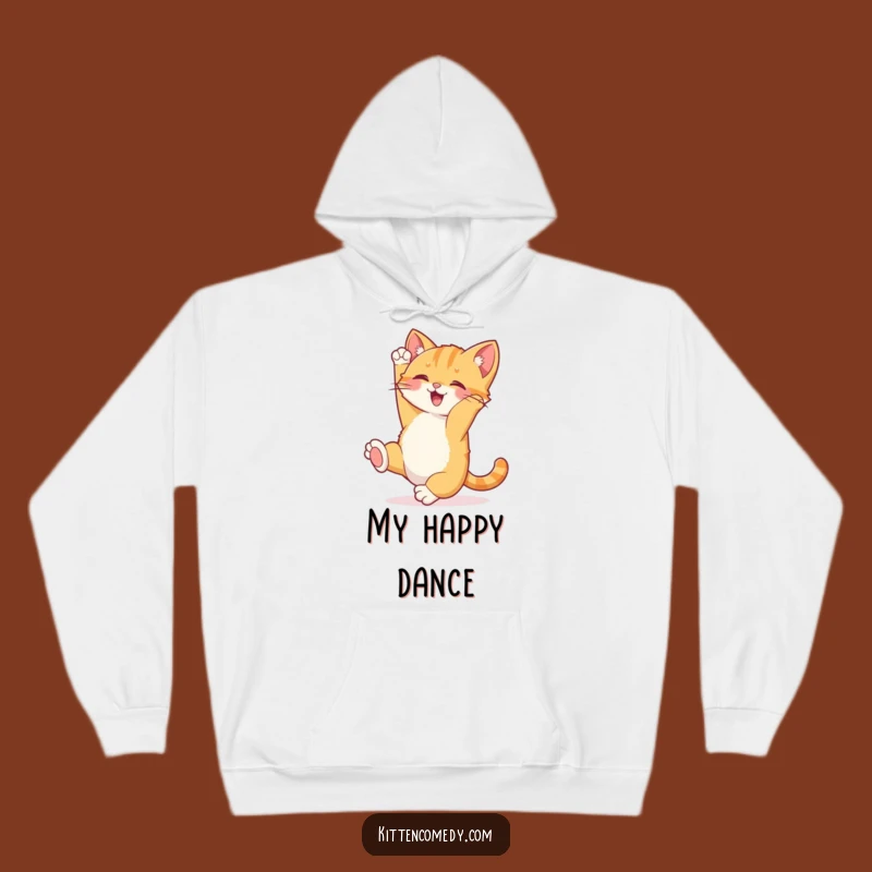 Funny Kitten Somersault Hoodie - Cozy & Hilarious Comfort for Joyful Moments