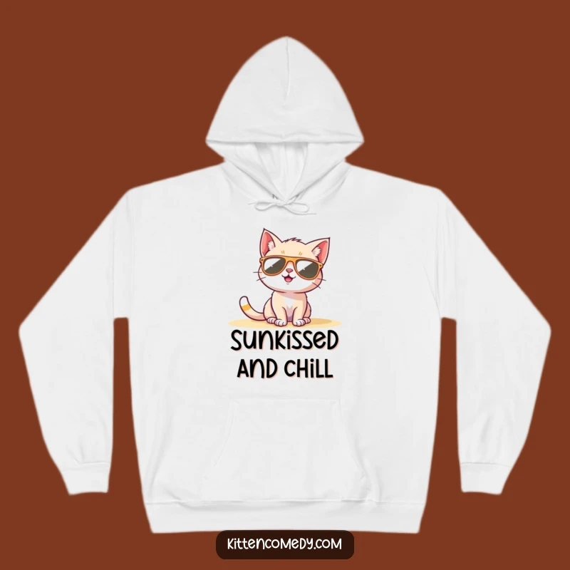 Funny Sunglasses Kitten Hoodie: Cozy Cool for the Ultimate Funny Gift