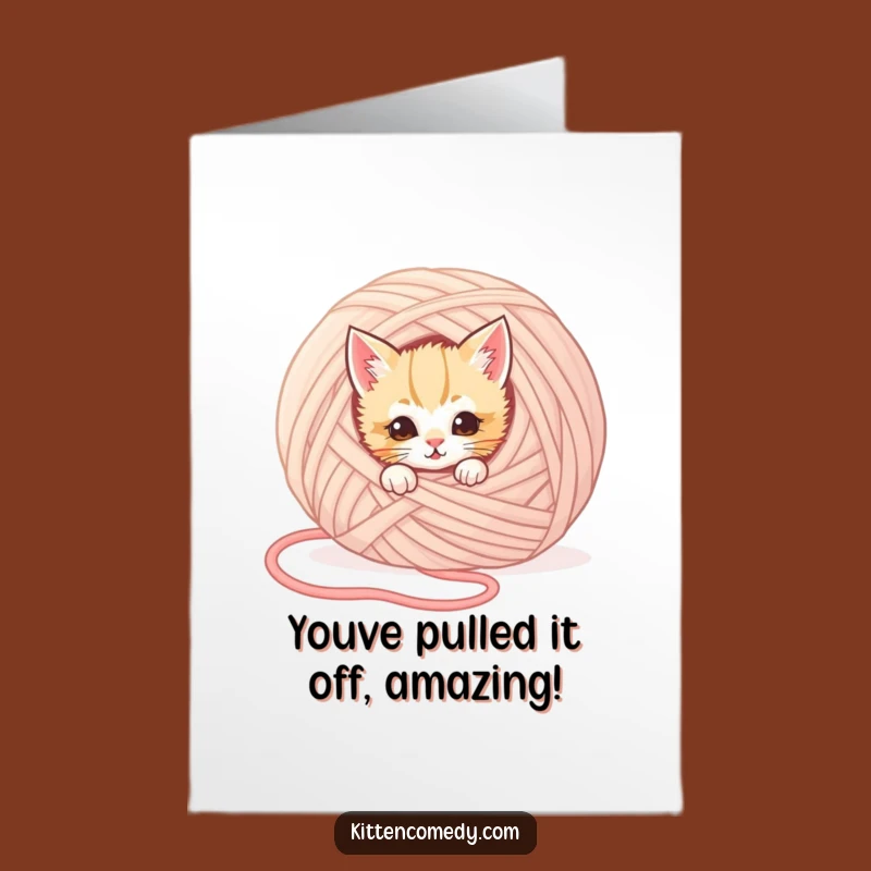 Free Printable Kitten Congratulations Card: Peek-a-Boo Kitten Digital Gift, Hilarious DIY Download!