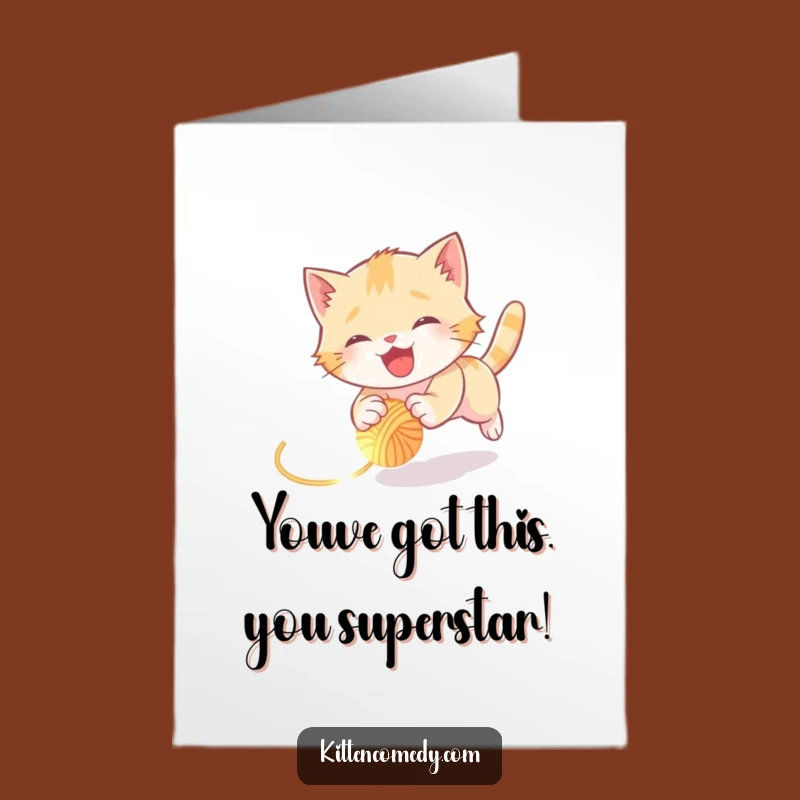 Free Printable Kitten Congratulations Card: Tumbling Kitten Digital Gift, Hilarious DIY Download!