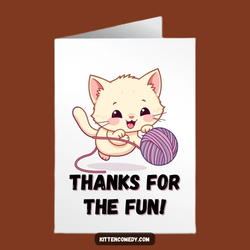 Express your gratitude with a smile using this free printable thank you card. Print at home for a thoughtful, funny gesture.