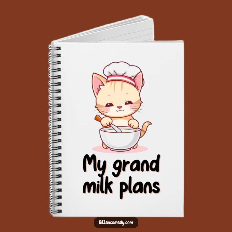 Funny Chef Kitten Notebook: Jot Down Ideas with a Smile, A Perfect Gift!