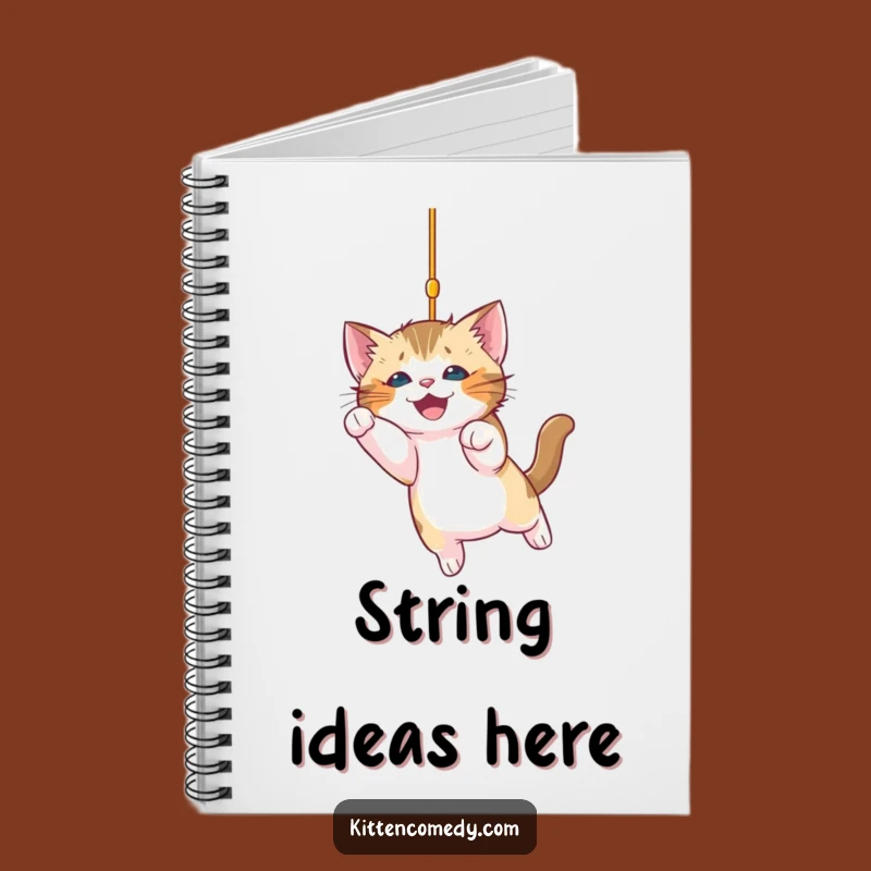 Funny Kitten Pouncing Notebook: Journal Your Thoughts with Humorous Cat Art