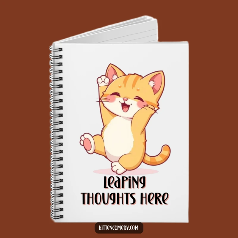Funny Kitten Somersault Notebook - Journal Your Joy with Playful Humor