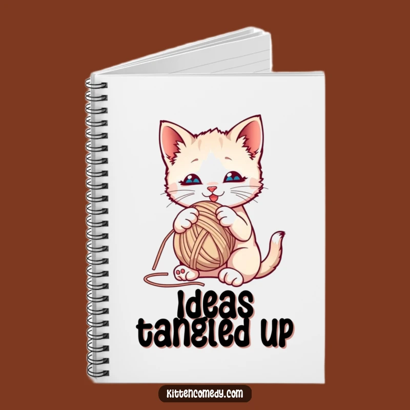 Funny Kitten Yarn Ball Notebook: Playful Cat Journal, Hilarious Feline Gift