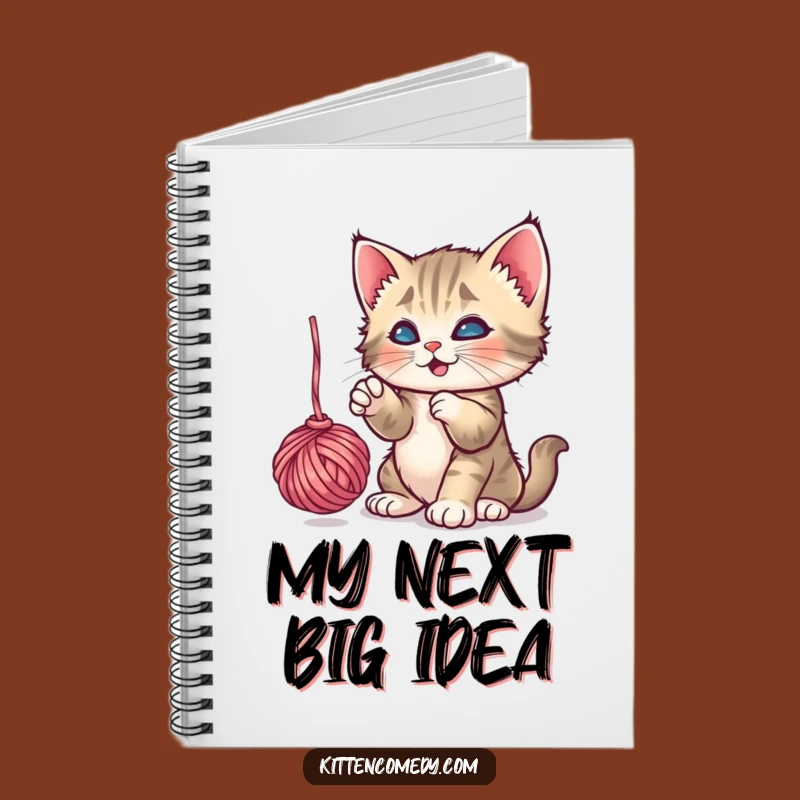 Funny Kitten Yarn Notebook: Jot Down Playful Ideas, Perfect Funny Gift