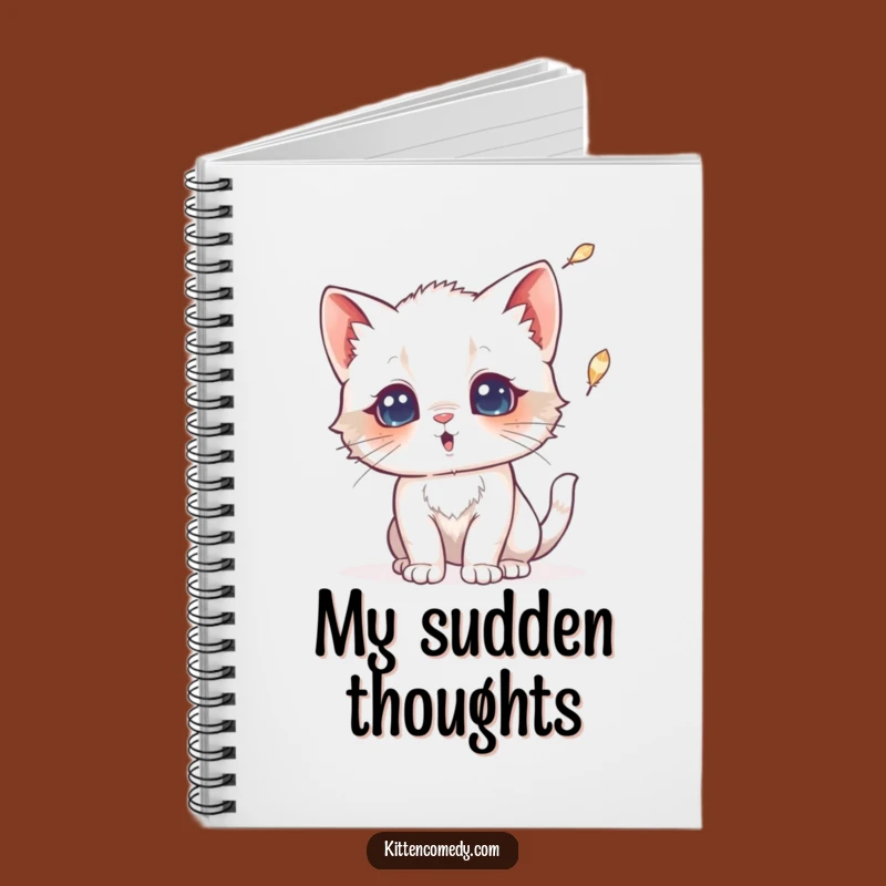 Funny Surprised Kitten Notebook: Jot Down Ideas with Feline Shock!
