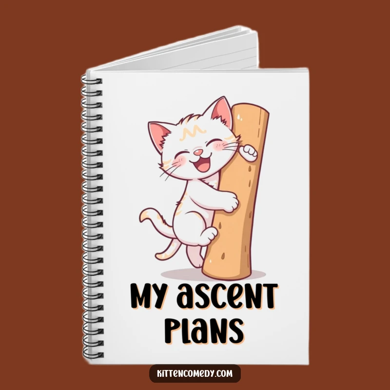 Funny Climbing Kitten Notebook: Jot Down Ideas with Feline Flair!