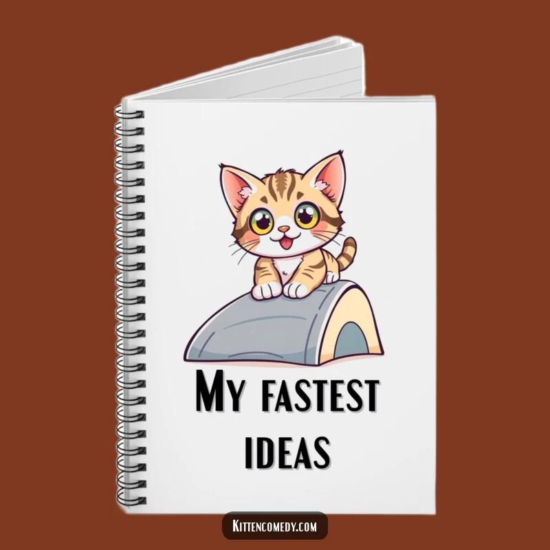 Funny Sliding Kitten Notebook - Capture Your Adventures, A Perfect Gift!