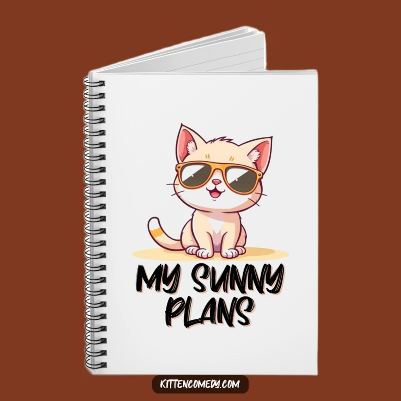 Funny Kitten Sunglasses Notebook: Jot Down Cool Ideas, Perfect Funny Gift
