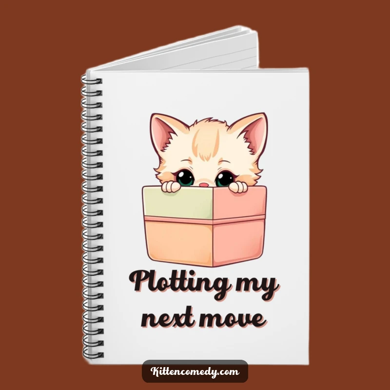 Funny Kitten Gift Box Notebook - Journal Your Discoveries with Playful Humor