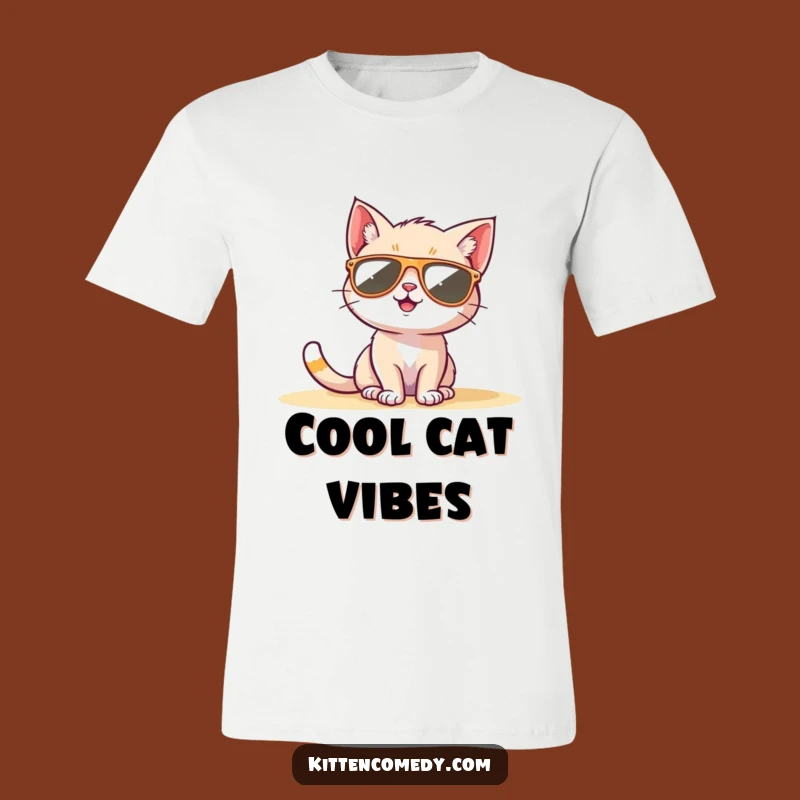 Funny Sunglasses Kitten Tee: Cool Cat Style T-Shirt, Perfect Hilarious Gift