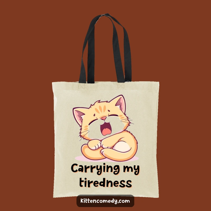 Funny Kitten Sunbeam Tote Bag – Carry Your Relaxation with Hilarious Style