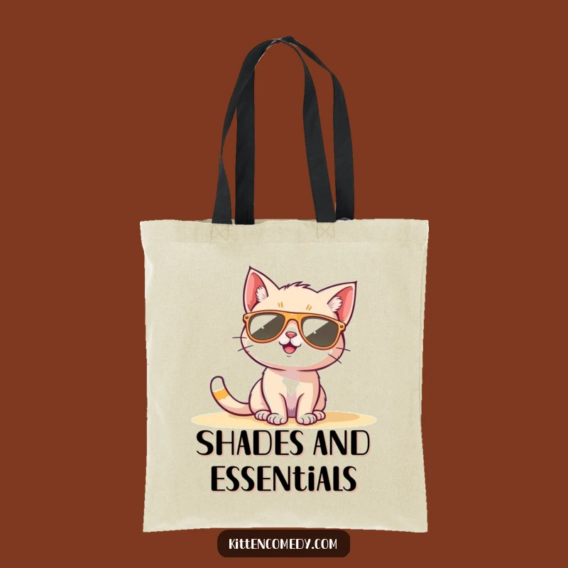 Funny Sunglasses Kitten Tote Bag: Carry Your Coolness, Ideal Funny Gift